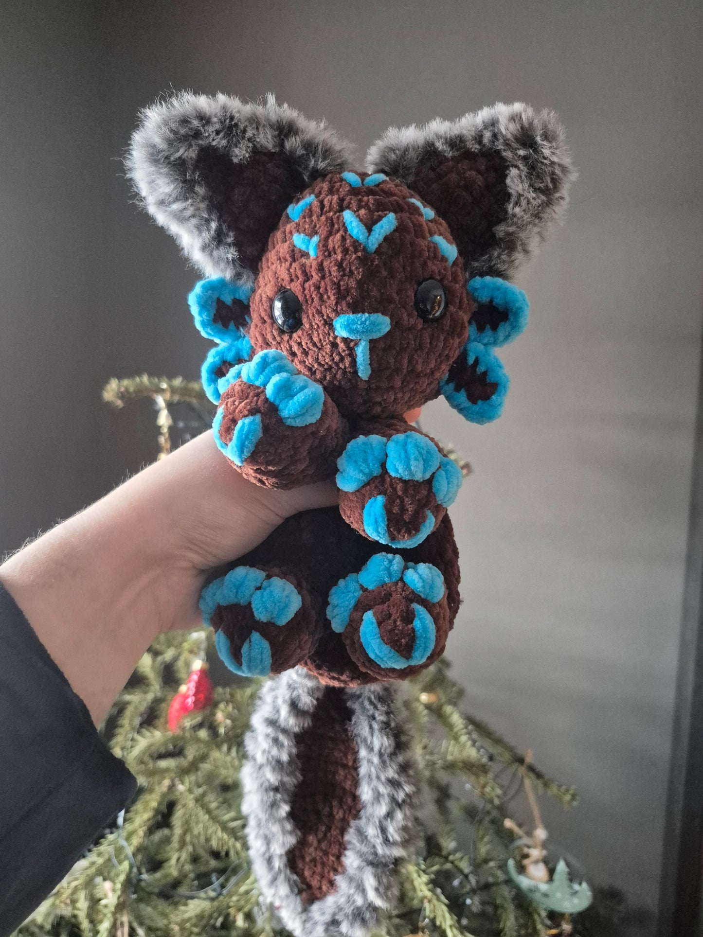 Axolotl Kitty 🩵🤎