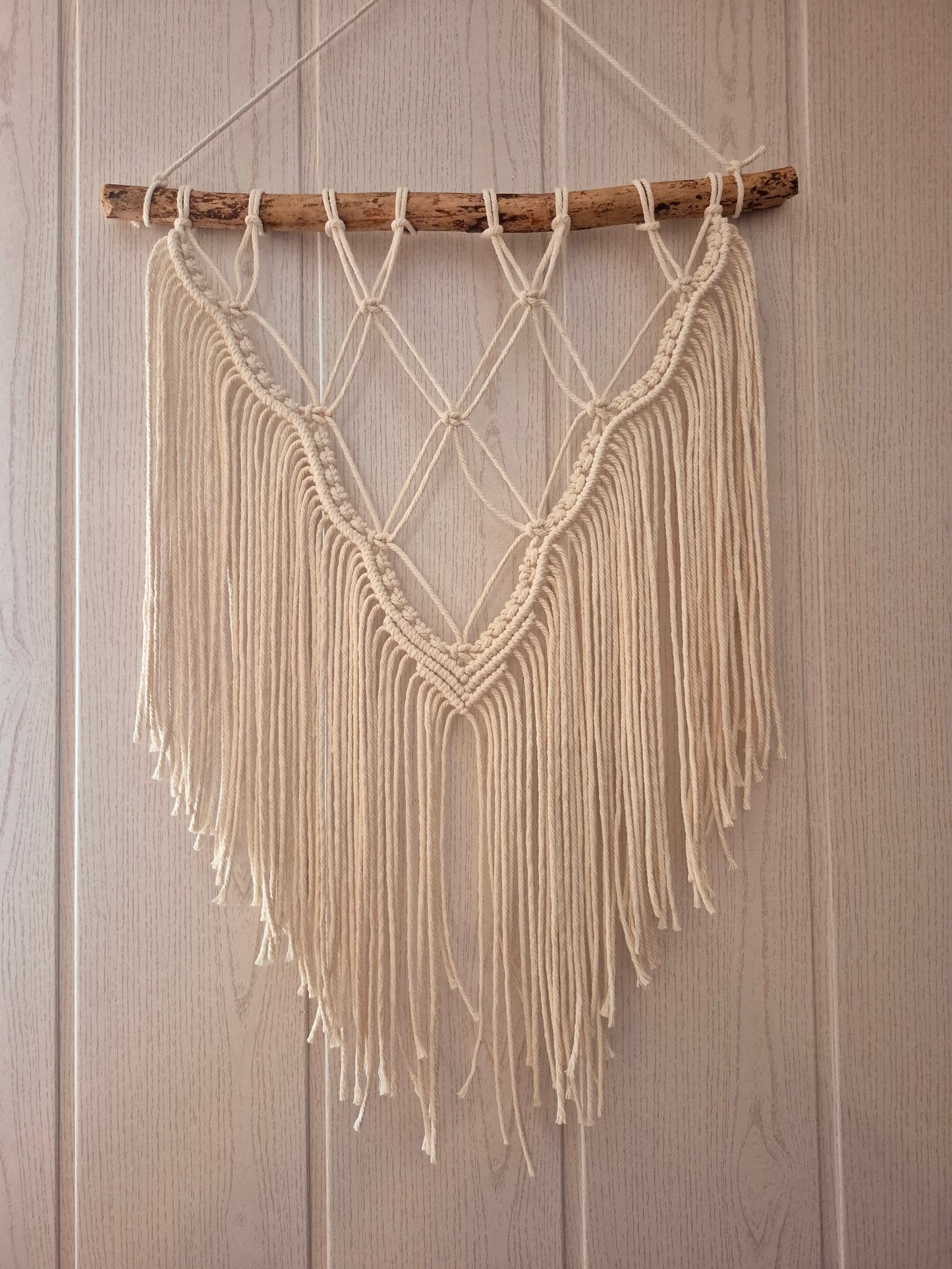 Boho Wandbehang mit Rauten