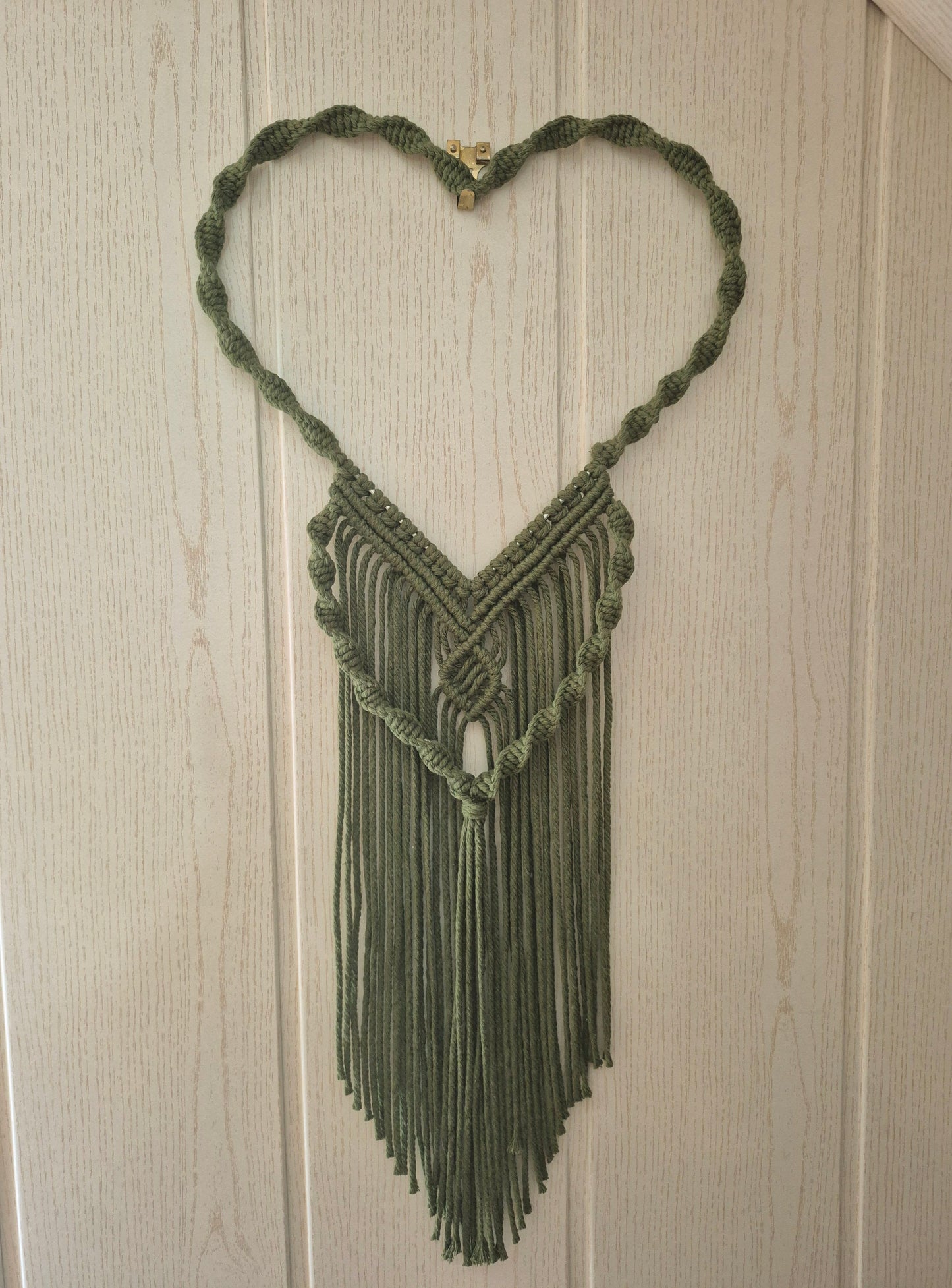 Herz Wanddeko in Grün