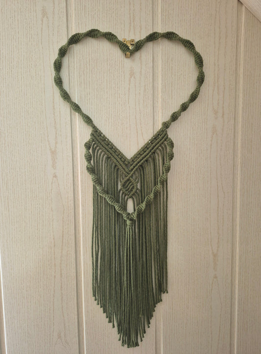 Herz Wanddeko in Grün