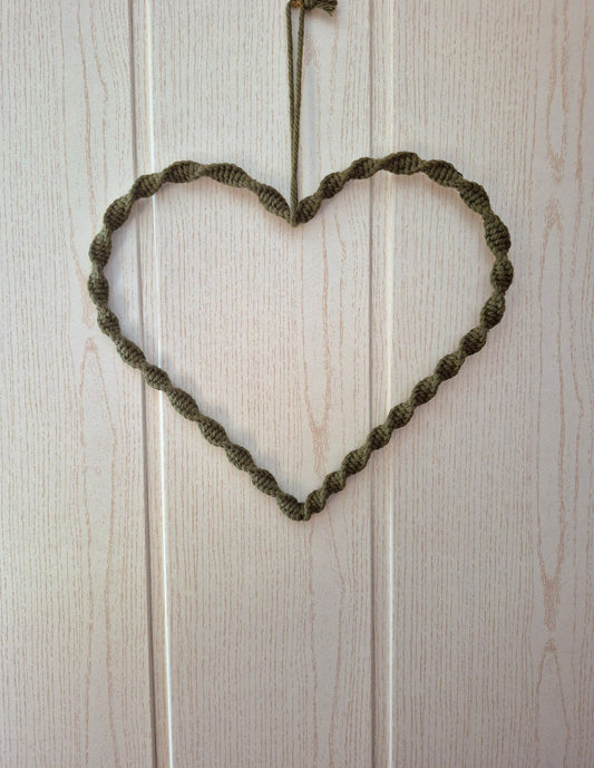 Herz Wanddeko in grün ♡