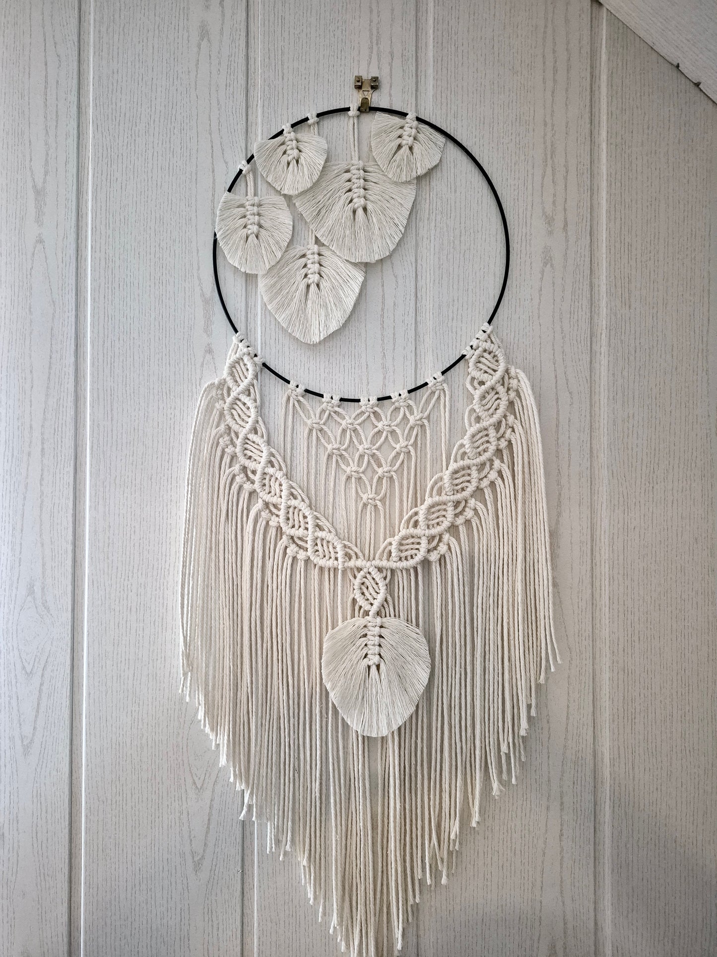 Federn Traumfänger in beige