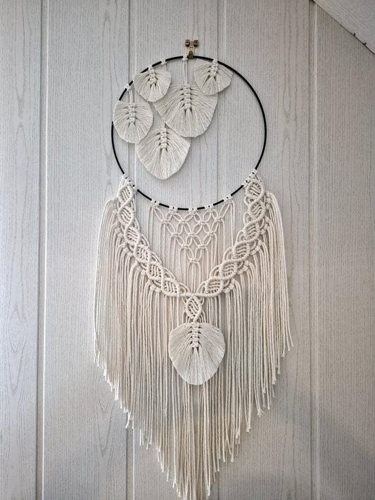 Federn Traumfänger in beige