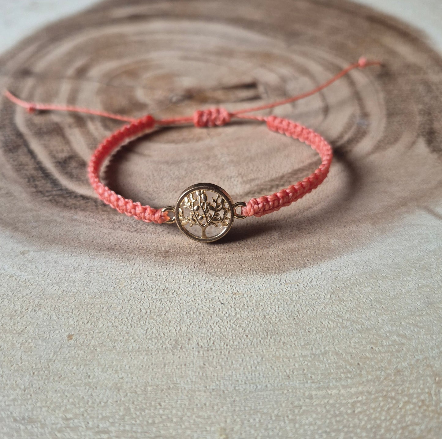 Makramee Armband mit Lebensbaum