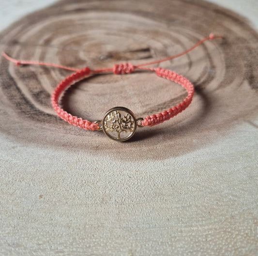 Makramee Armband mit Lebensbaum