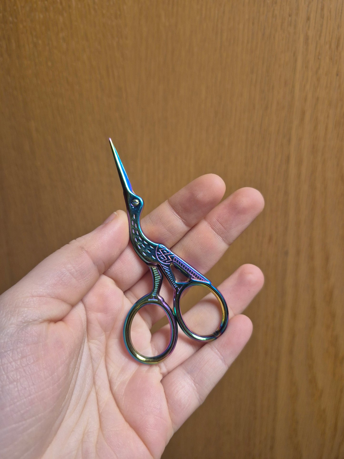 Edelstahl Regenbogen Schere für Wolle