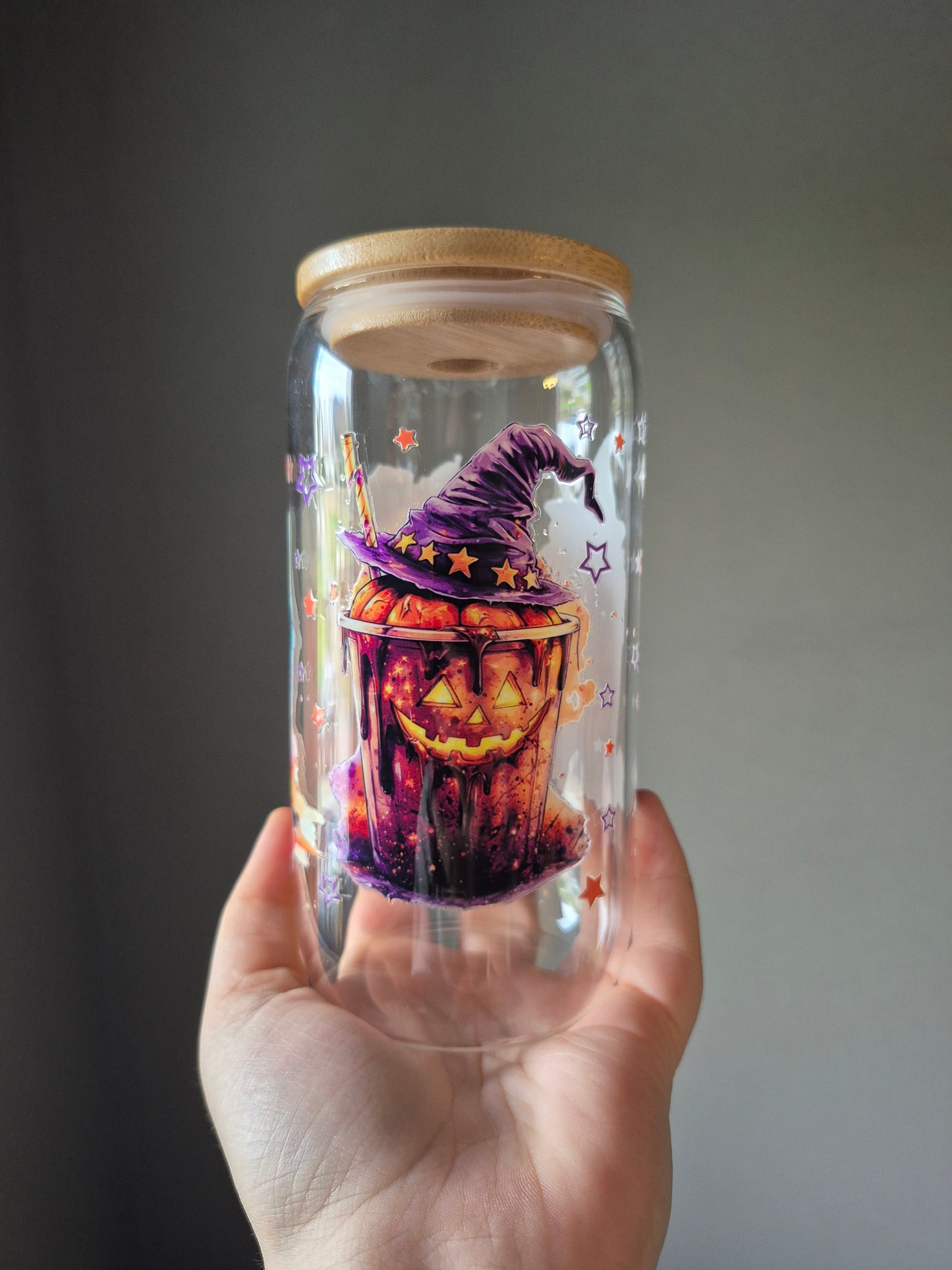 Trinkglas mit süßen Halloween Getränken ✨️🍭