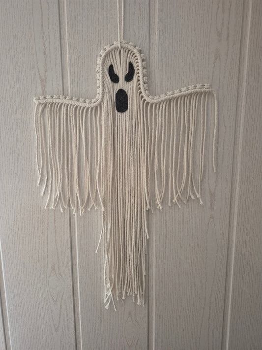 Makramee Gespenst in beige