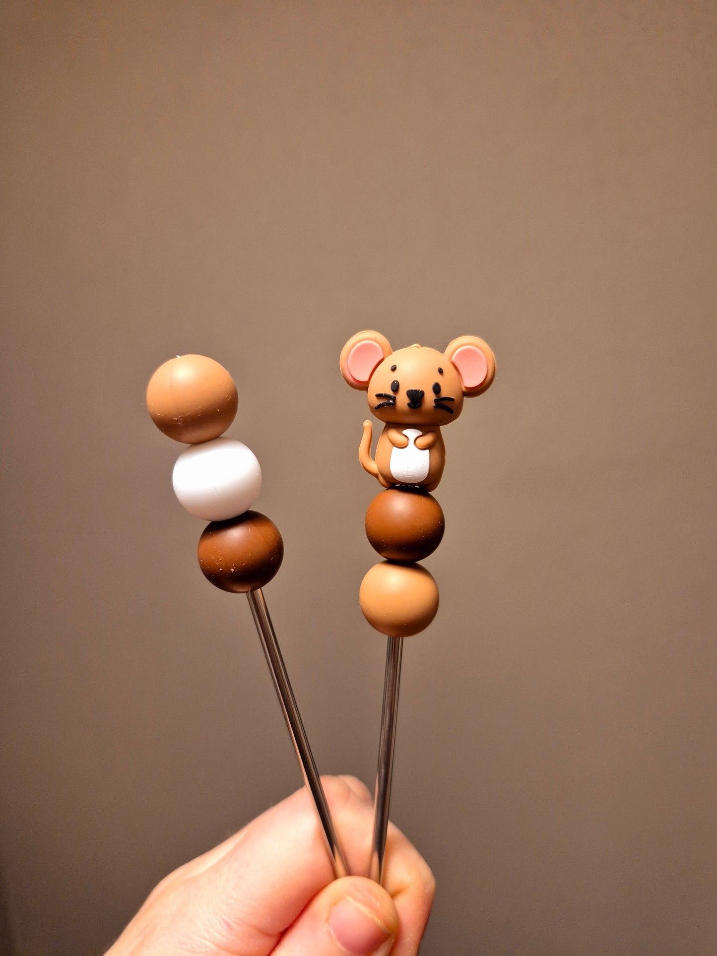 Amigurumi Sticks mit Mäuschen 🤎