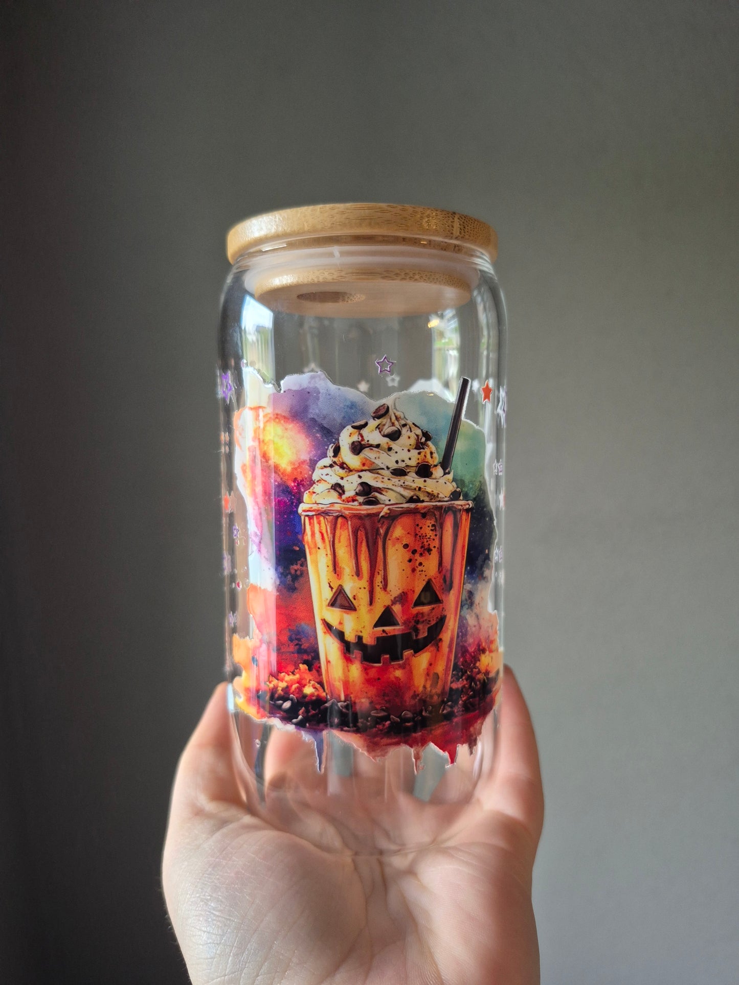 Trinkglas mit süßen Halloween Getränken ✨️🍭